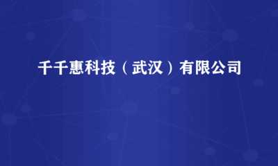 千千惠科技（武漢） 計算機軟硬件技術(shù)開發(fā)的領(lǐng)航者